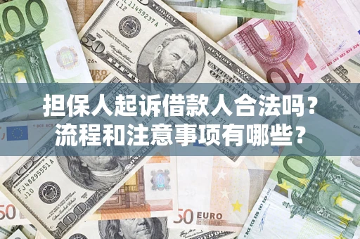 北京担保人起诉借款人合法吗？流程和注意事项有哪些？