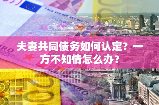 北京夫妻共同债务如何认定？一方不知情怎么办？
