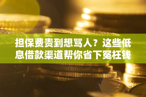 北京担保费贵到想骂人？这些低息借款渠道帮你省下冤枉钱
