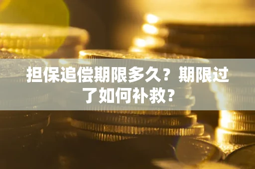 北京担保追偿期限多久？期限过了如何补救？