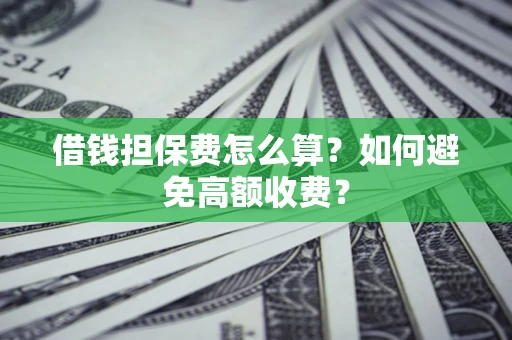 北京借钱担保费怎么算？如何避免高额收费？